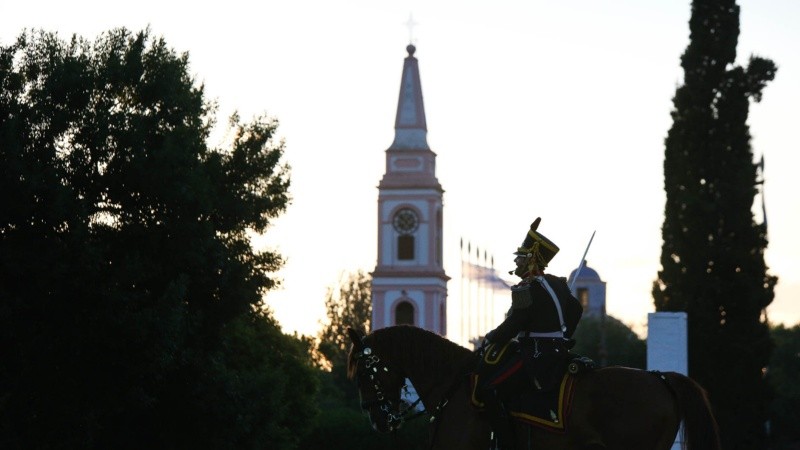 El acto por el 207º aniversario del Combate de San Lorenzo este sábado por la tarde.