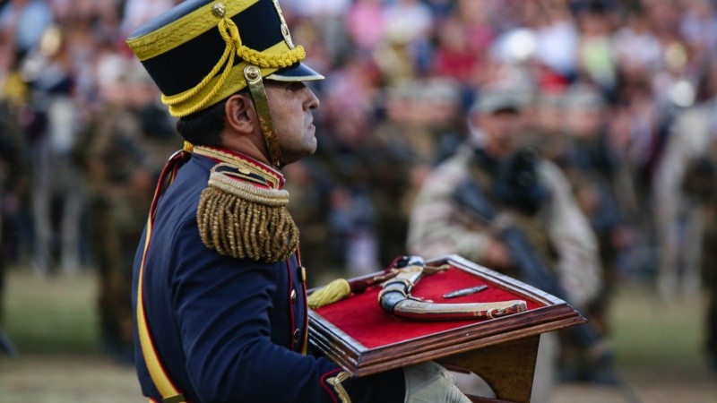 El acto por el 207º aniversario del Combate de San Lorenzo este sábado por la tarde.