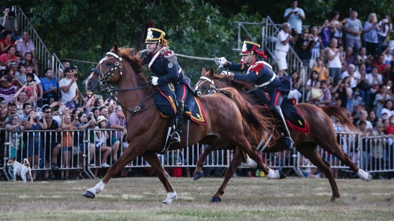 El acto por el 207º aniversario del Combate de San Lorenzo este sábado por la tarde.