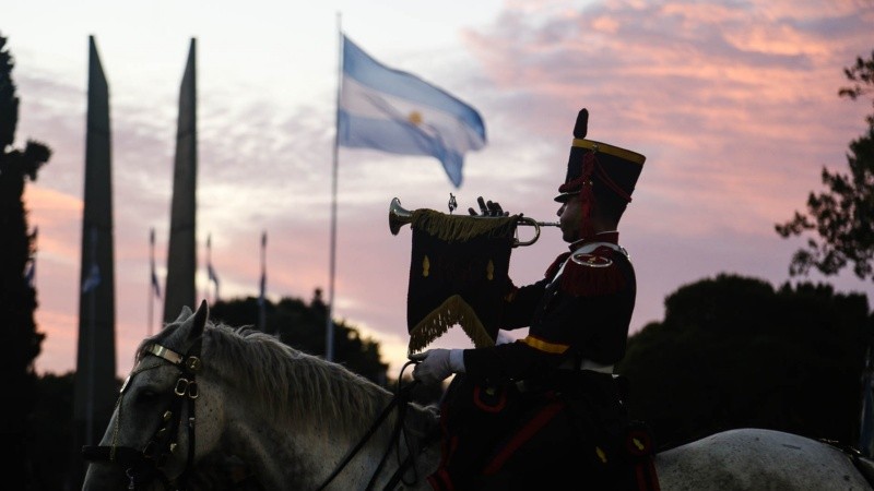 El acto por el 207º aniversario del Combate de San Lorenzo este sábado por la tarde.