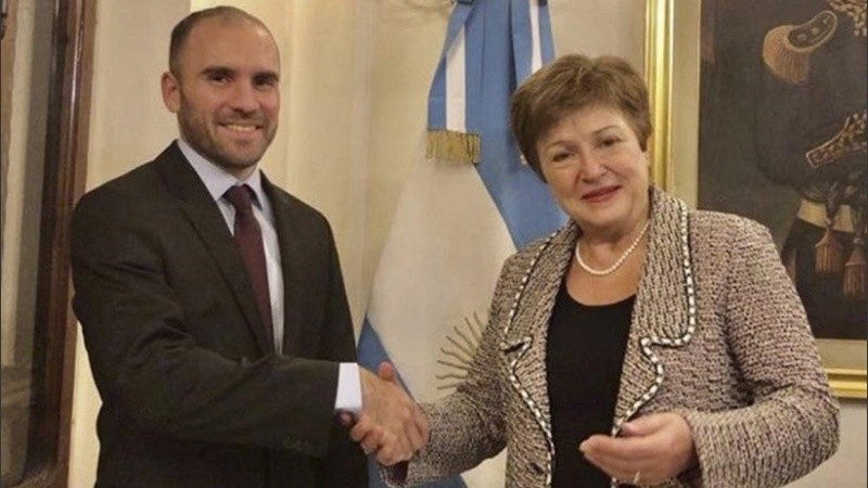 Guzmán y la titular del FMI.