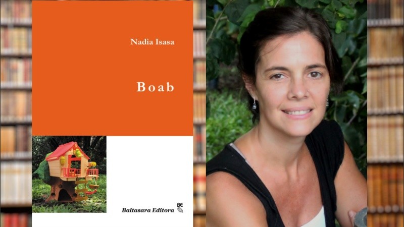 Isasa es licenciada en Letras. Boab es su primer libro de ficción.