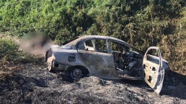 El cuerpo y el auto fueron encontrados en el acceso a Cargill.