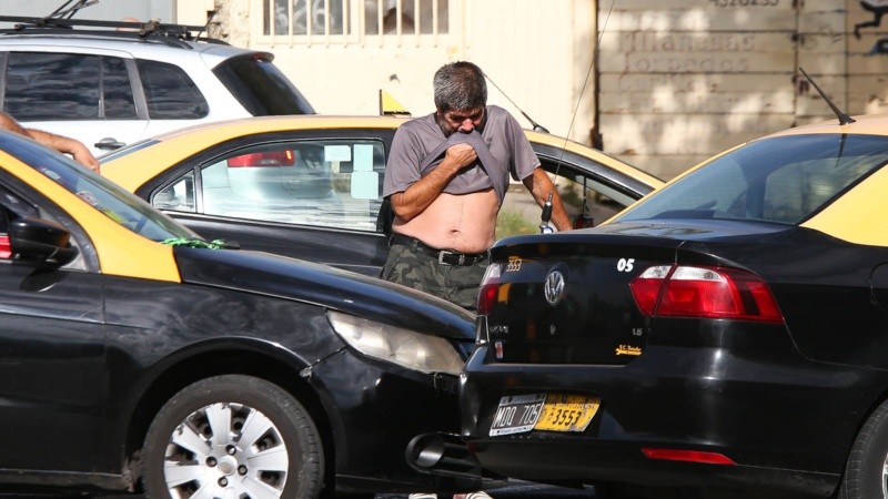 El dolor de los taxistas tras el asesinato de Gerónimo Escobar.