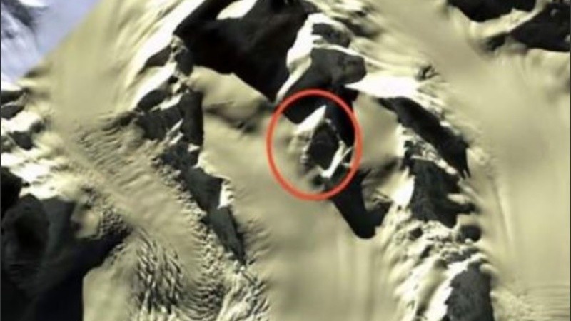 La imagen fue descubierta a través de Google Earth.