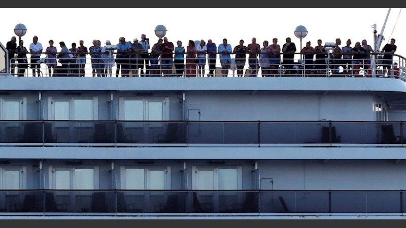 Cinco argentinos en un barco con gran mayoría de estadounidenses.