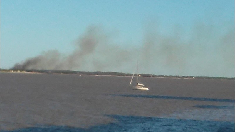 Imagen enviada por el lector Alberto Rodríguez a Rosario3.