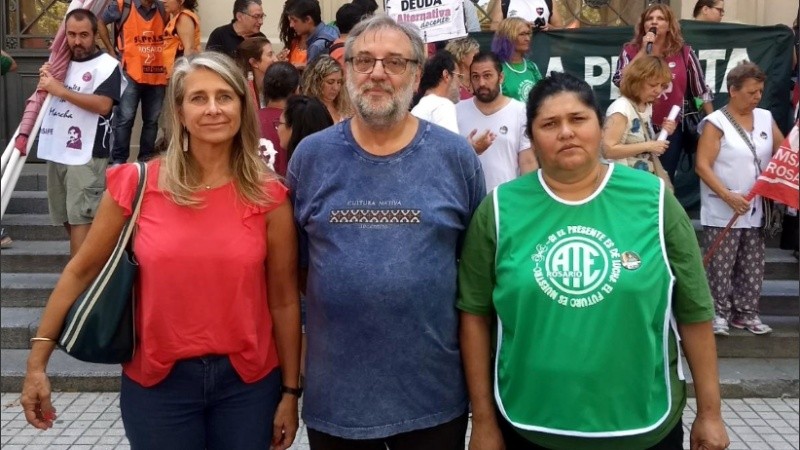 Boriotti, Terés y Almirón. Siprus, Amsafé y ATE.