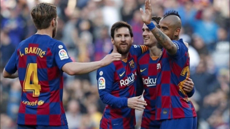 Con 18 goles, Lionel Messi es el goleador de la Liga de España.