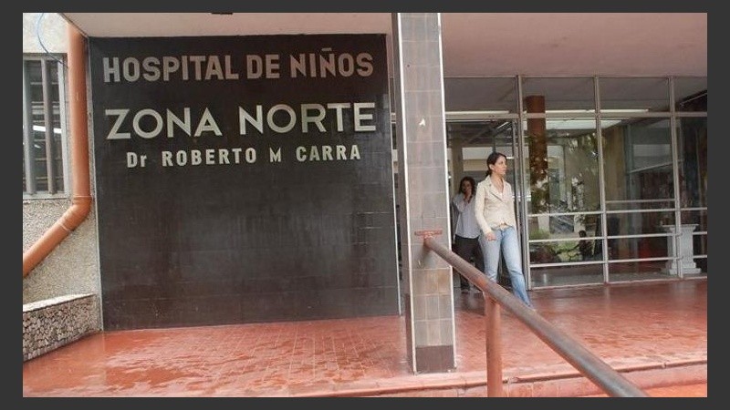 La nena ingresó con fractura facial al hospital de Niños Zona Norte. 