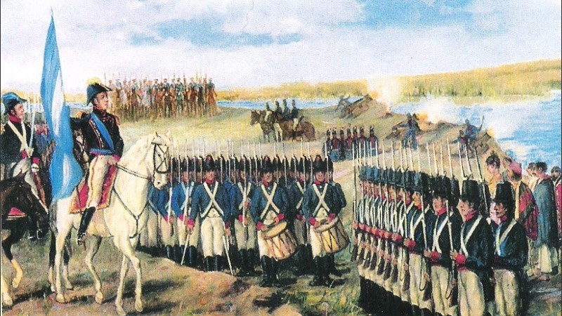 Una representación pictórica del momento histórico.