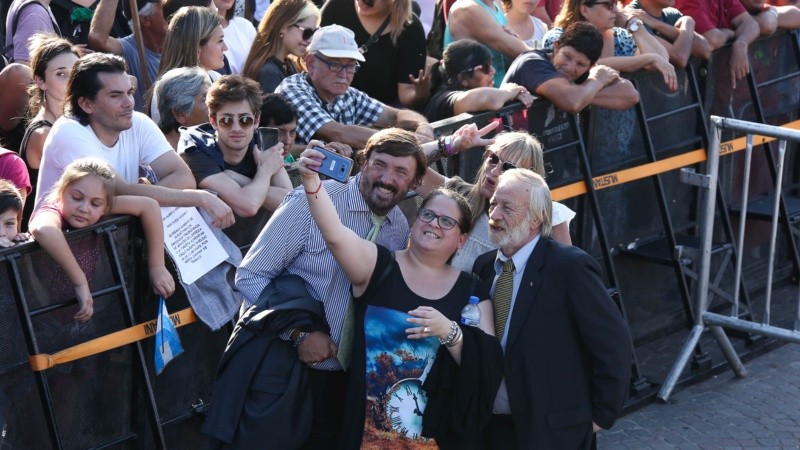 Postales del homenaje a Manuel Belgrano este jueves por la tarde en Rosario.