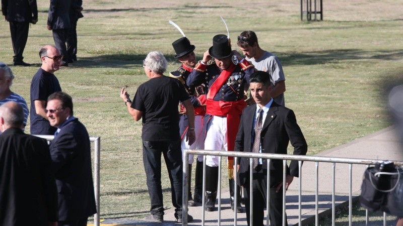 Postales del homenaje a Manuel Belgrano este jueves por la tarde en Rosario.