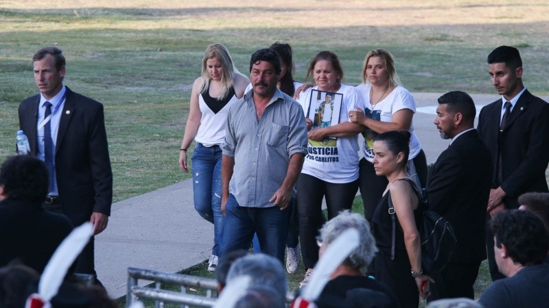 Postales del homenaje a Manuel Belgrano este jueves por la tarde en Rosario.