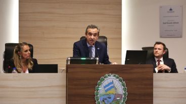 Javkin durante la apertura de sesiones en el Concejo Municipal.