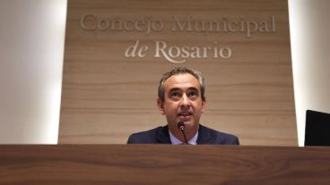 Javkin durante la apertura de sesiones en el Concejo Municipal.