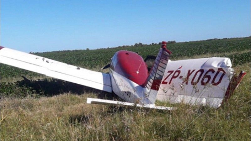 El piloto tuvo que realizar un aterrizaje forozoso.