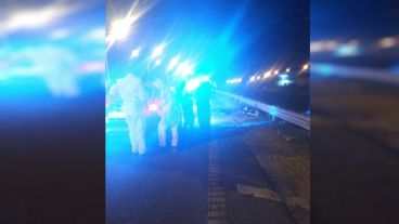 La escena del choque fatal sobre Circunvalación.