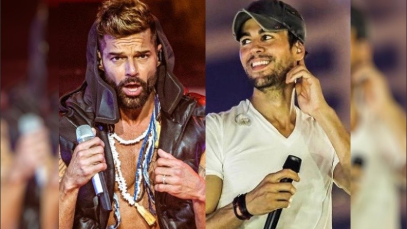 Ricky Martin y Enrique Inglesias.
