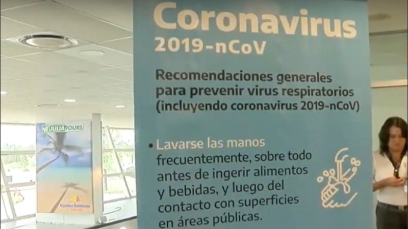 Las medidas preventivas también se aplican en la aeroestación local.