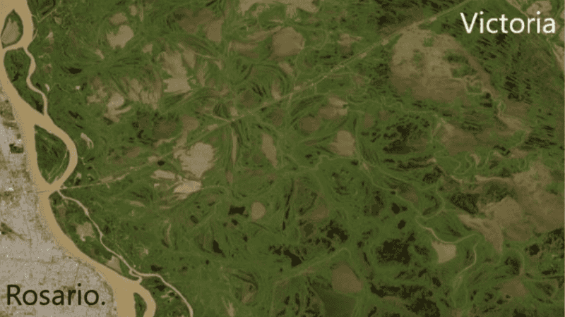 Y un día, la lluvia apagó el fuego en las islas frente a Rosario.