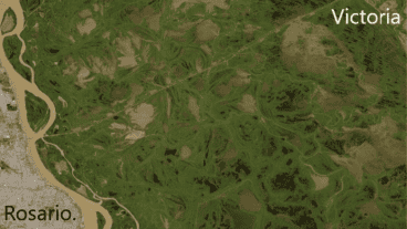 Y un día, la lluvia apagó el fuego en las islas frente a Rosario.