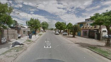El lugar del terrible accidente en Granadero Baigorria.
