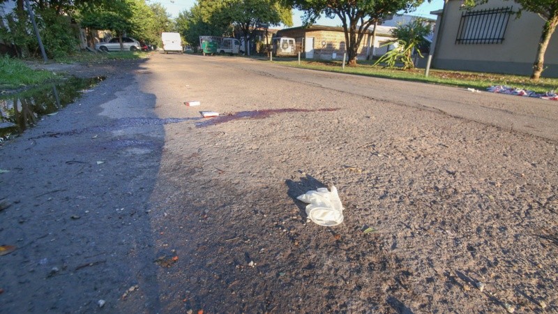 El lugar donde fue encontrado sin vida el hombre de 43 años. 