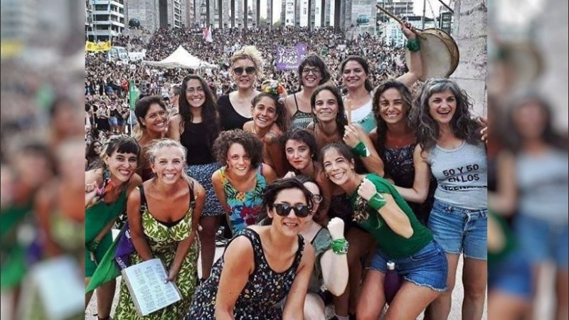 El Colectivo de Mujeres Músicas Rosario, en el último Día Internacional de la Mujer.