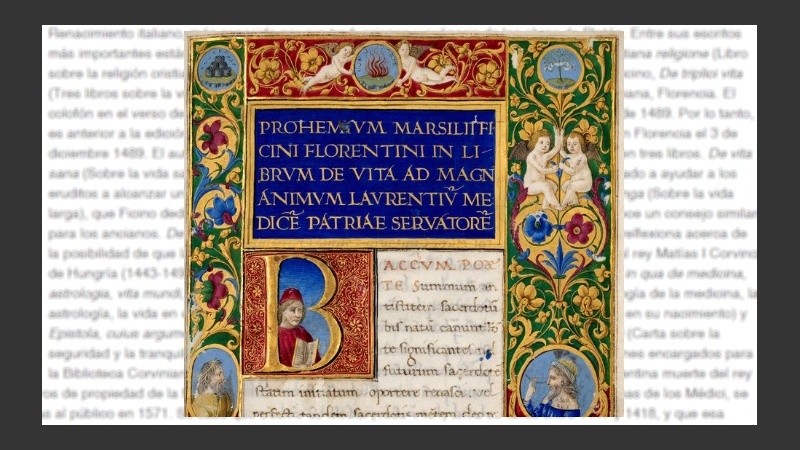 Captura de un libro del SXV.