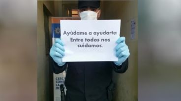 El mensaje de la Policía Comunitaria que llama a "cuidarnos entre todos".
