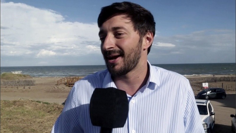 El intendente de Pinamar, Martín Yesa. 