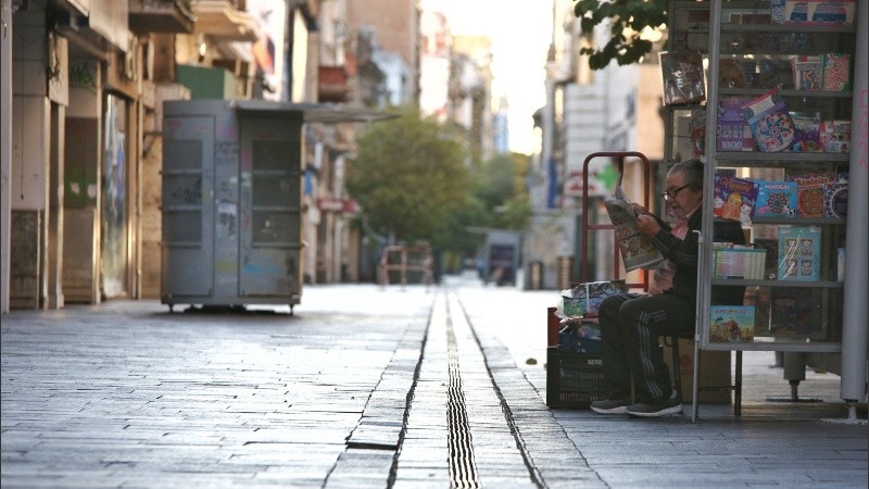 Desolación en la peatonal Córdoba. 