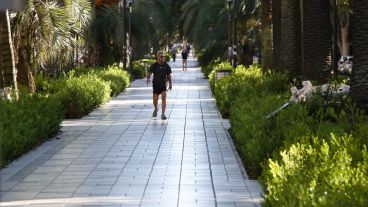 Bulevard Oroño este viernes por la mañana.