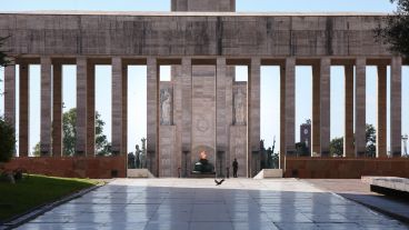 Así lucía la zona del Monumento a la Bandera.