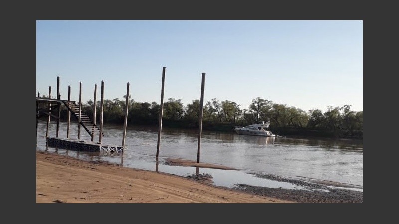 El yate en cuestión fue visto en el Paraná Viejo.