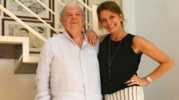 Bartolomé Mitre y su última esposa, la modelo Nequi Galotti.