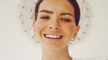 La China contenta con su entrenamiento físico.