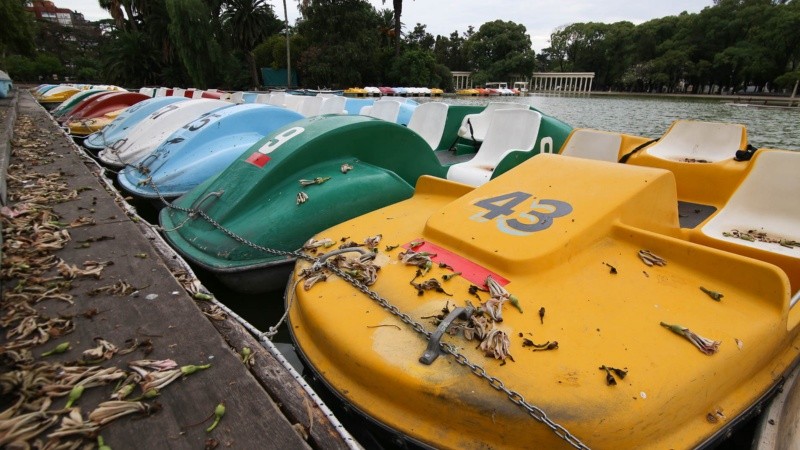 Así luce el Parque Independencia durante la cuarentena obligatoria.