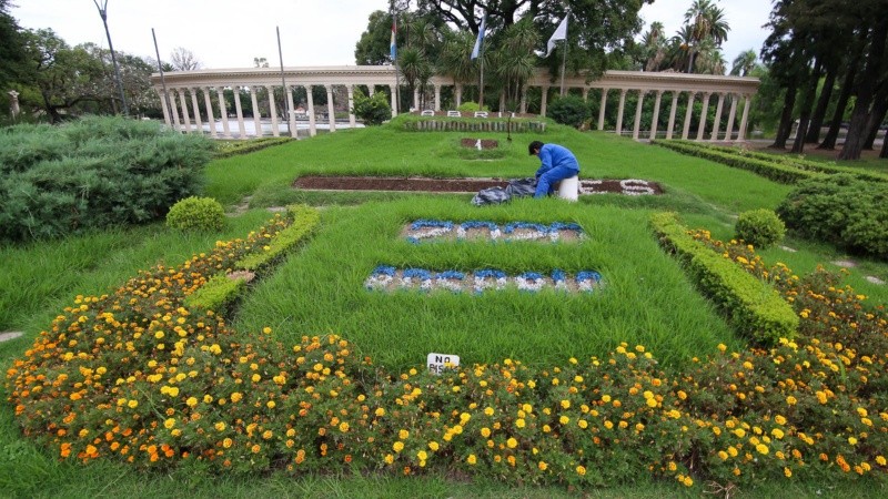 Así luce el Parque Independencia durante la cuarentena obligatoria.