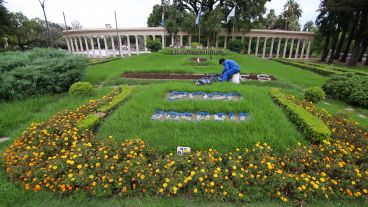 Así luce el Parque Independencia durante la cuarentena obligatoria.