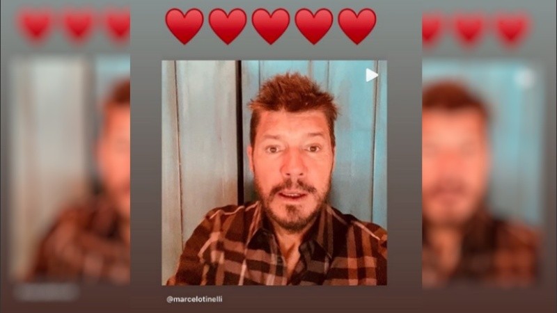 Marcelo Tinelli agradeció el festejo y la 