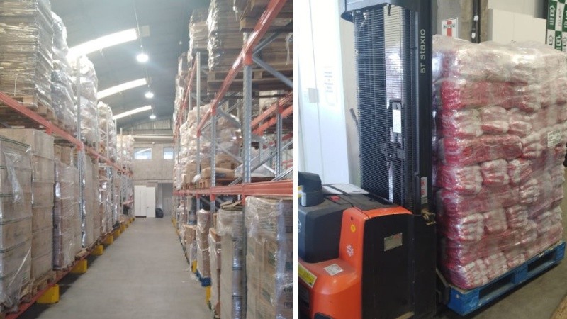 El depósito del BAR en su máxima capacidad de trabajo.