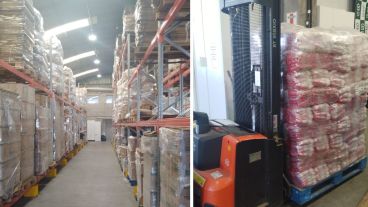 El depósito del BAR en su máxima capacidad de trabajo.