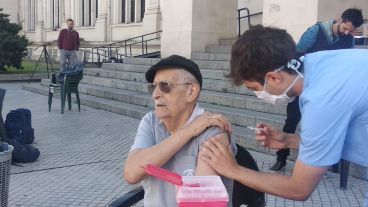 Vacunación en la Facultad de Medicina.