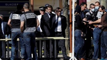 "Se actuará para esclarecer este acto odioso que deja en duelo a nuestro país", dijo el presidente Emmanuel Macron.