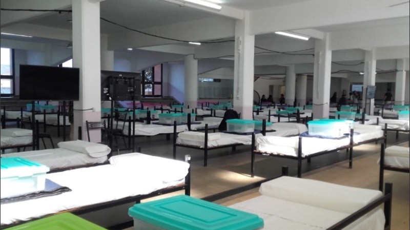 Así se prepara el centro de aislamiento en la ex Rural.