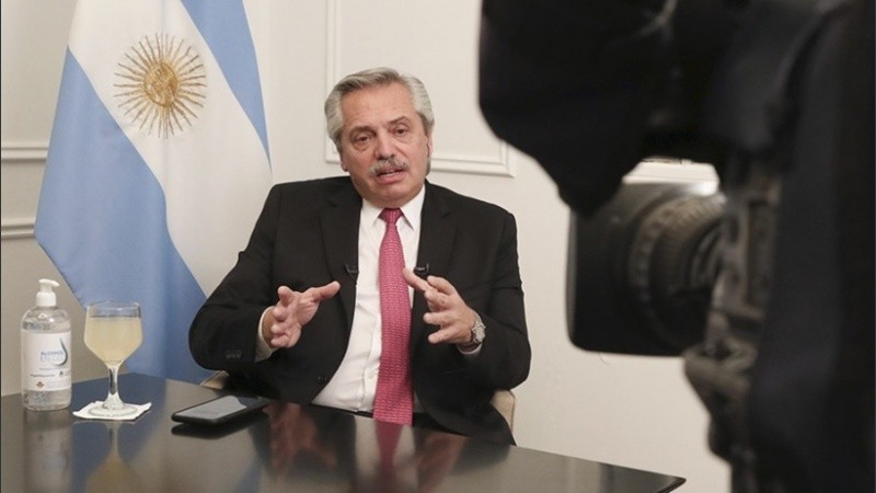 El presidente dio una entrevista televisiva este lunes a la noche.