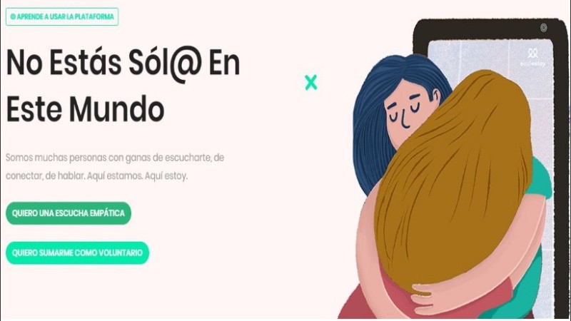 La mayoría de los voluntarios de la app son psicólogos, counselors o coaches.