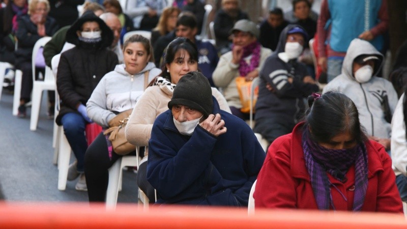 Postales del microcentro de la ciudad este miércoles por la mañana.
